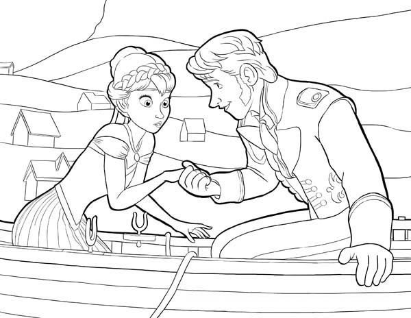 Desenhos para colorir Hans Frozen