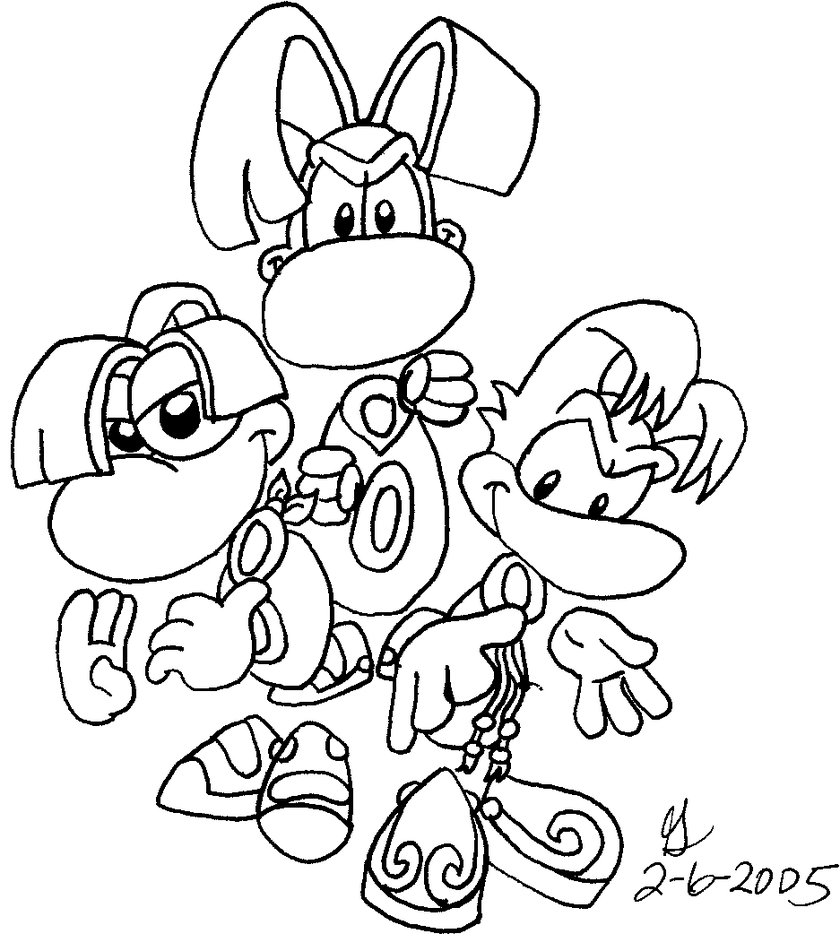 Desenhos para colorir Rayman