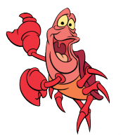 Desenhos para colorir do caranguejo Sebastião 01