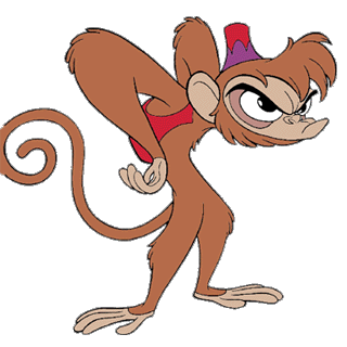 Desenho de Macaco Abu pintado e colorido por Usuário não