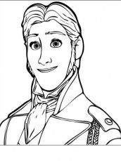 Hans Frozen desenho para pintar