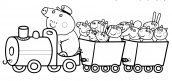 amigos da peppa pig para colorir