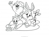 baby looney tunes para colorir