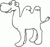 camelo desenhos para pintar e imprimir