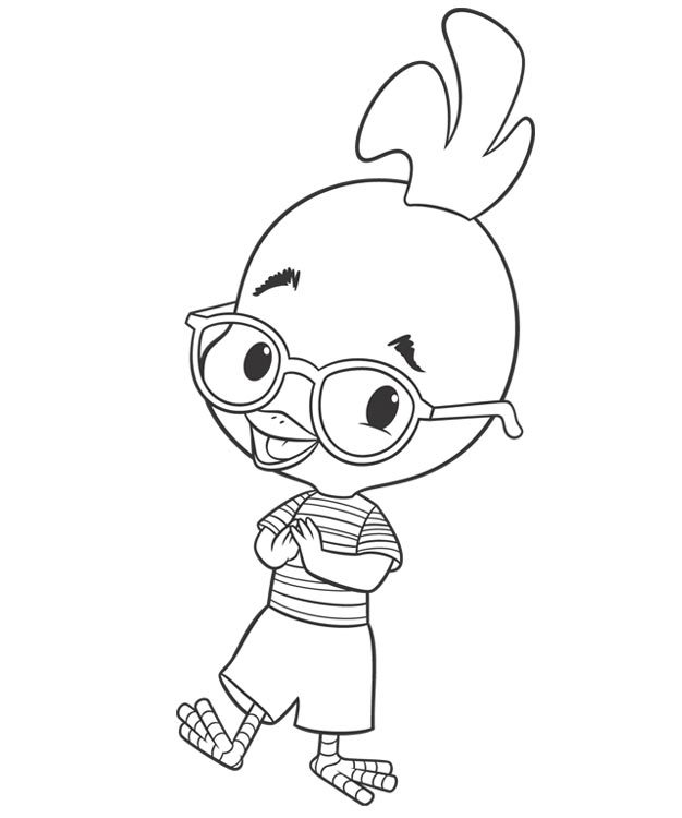 chicken little imagens para colorir