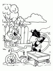 desenho para colorir baby looney tunes