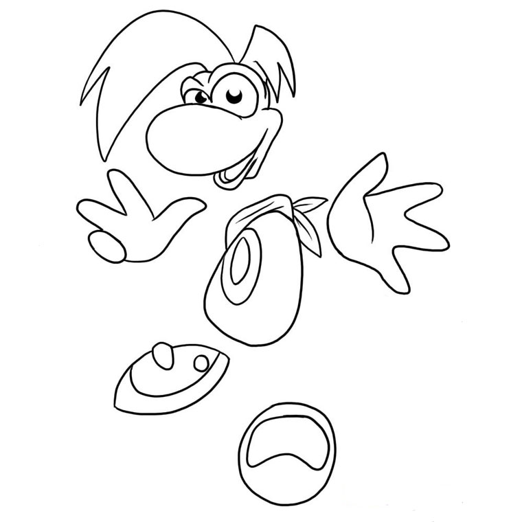 desenhos colorir Rayman