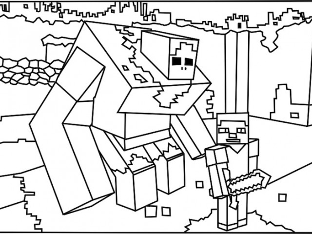 desenhos colorir minecraft