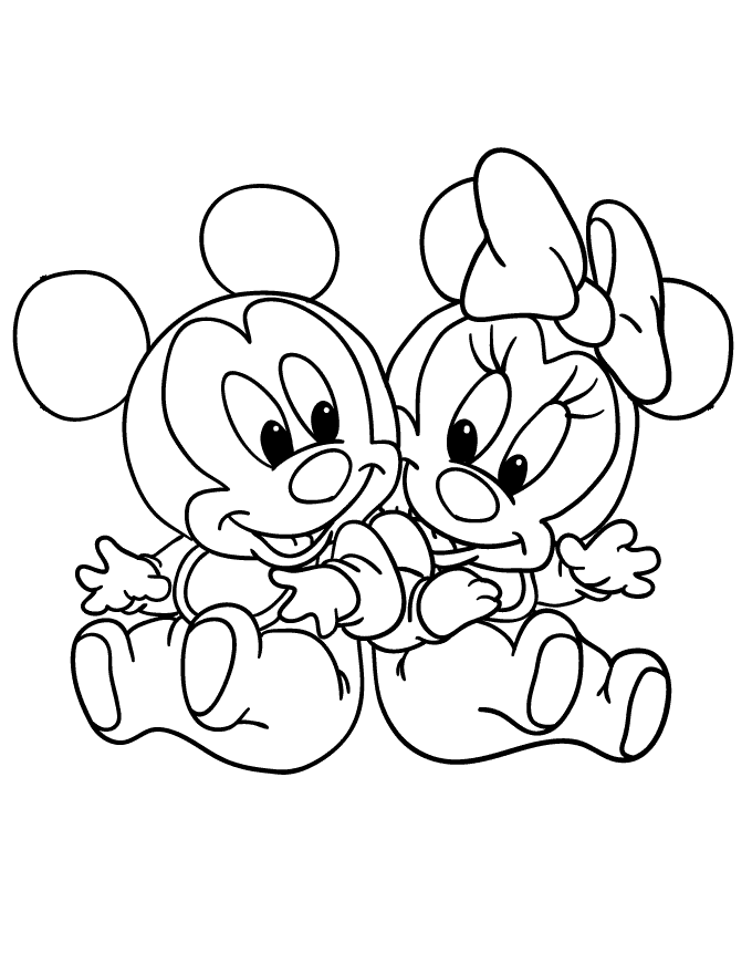 desenhos da disney baby para colorir