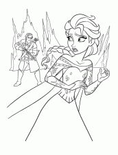 desenhos da elsa de frozen para colorir