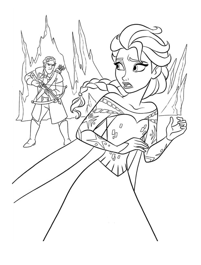 desenhos da elsa de frozen para colorir