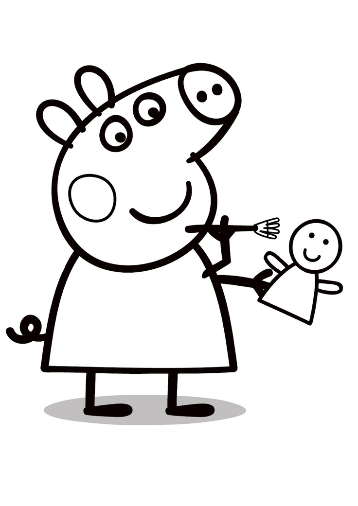 desenhos da peppa pig gratis para colorir