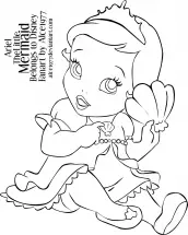 desenhos das princesas baby disney para colorir