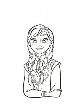 desenhos de anna frozen para colorir