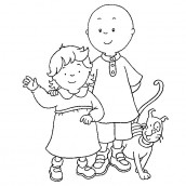 desenhos de caillou para colorir