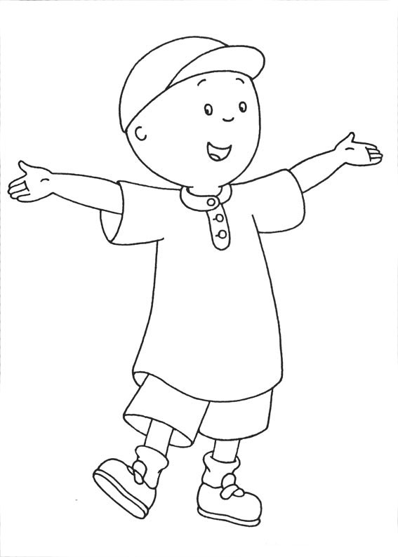 desenhos de caillou para pintar