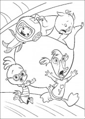 desenhos de chicken little para colorir