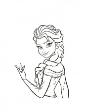 desenhos de elsa para colorir