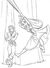 desenhos de enrolados rapunzel para colorir