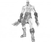 desenhos de god of war para colorir