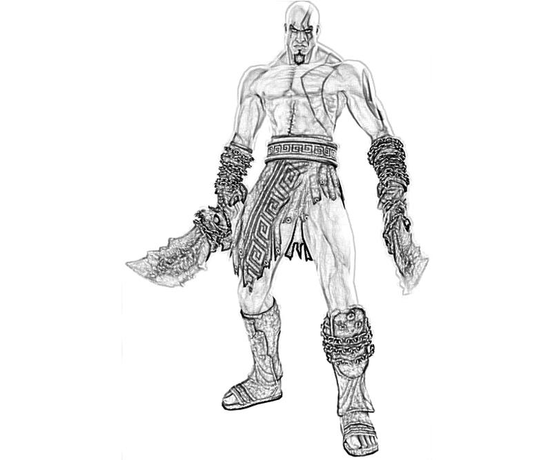 desenhos de god of war para colorir