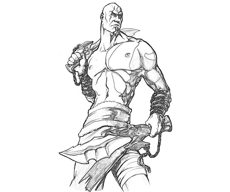 desenhos de god of war para pintar