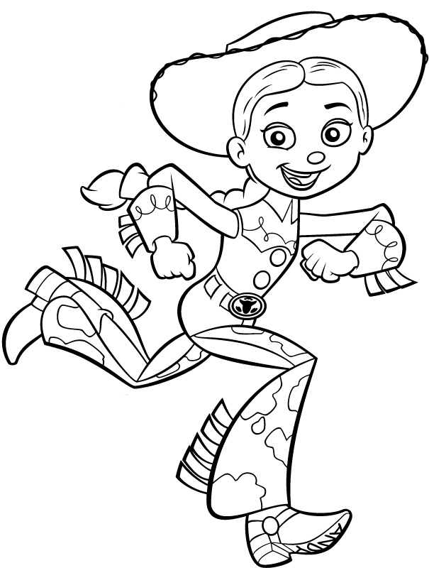 desenhos de jessie toy story para colorir