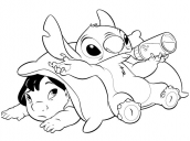 desenhos de lilo e stitch para colorir