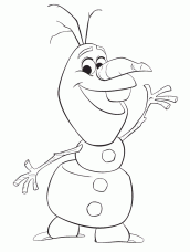 desenhos de olaf para colorir