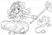 desenhos de sakura card captors para colorir