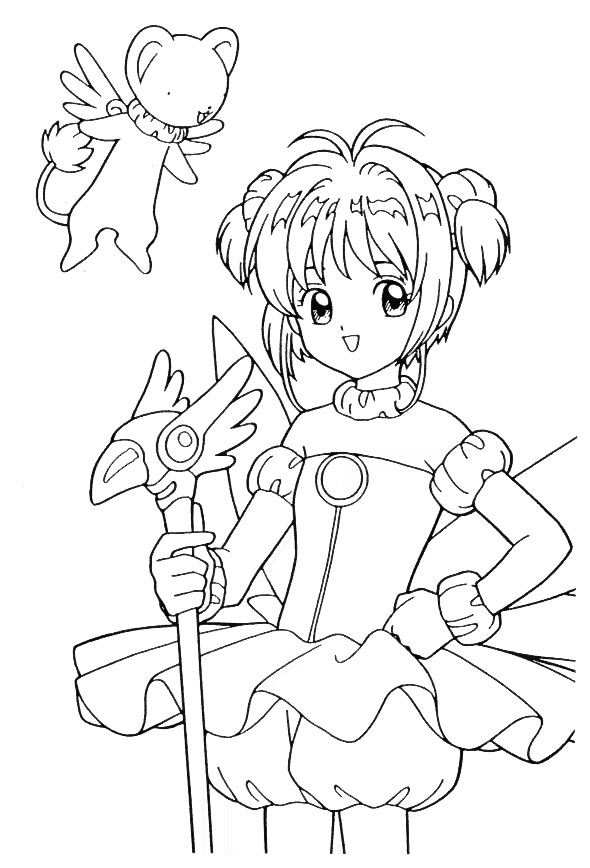 desenhos de sakura card captors para imprimir