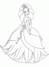 desenhos de tiana para colorir