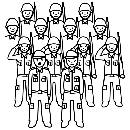 desenhos do dia do exercito para imprimir