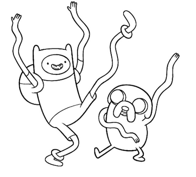 desenhos do finn de hora de aventura para colorir