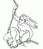 desenhos do tarzan para pintar e imprimir