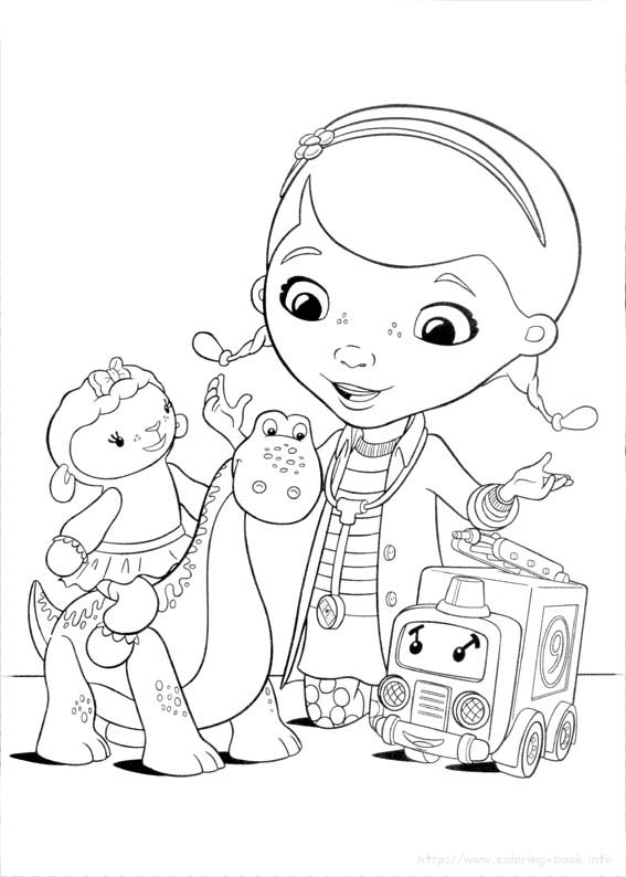 desenhos doutora brinquedos para colorir