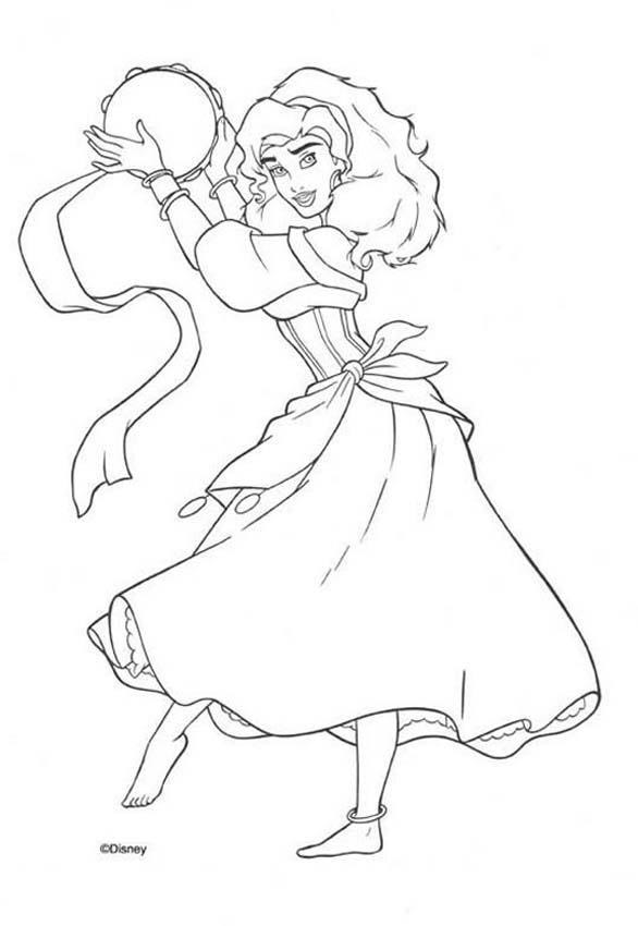 desenhos esmeralda disney para colorir