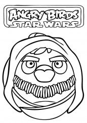 desenhos para colorir angry birds star wars