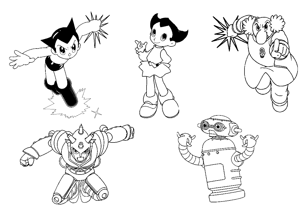 desenhos para colorir astro boy o filme