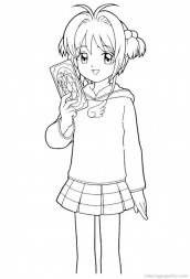 desenhos para colorir da sakura card captors