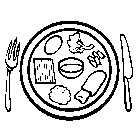 desenhos para colorir de comida