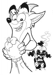 desenhos para colorir de crash