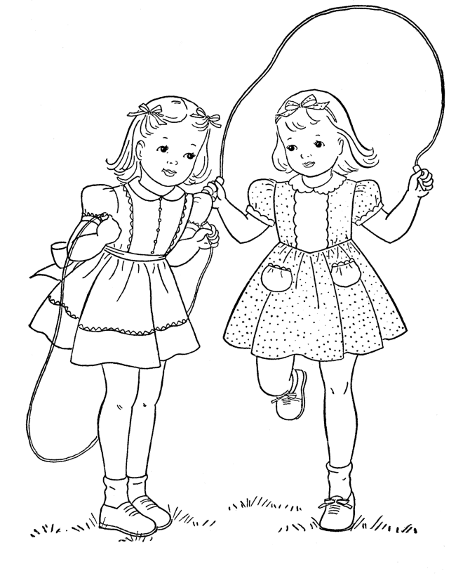 desenhos para colorir de duas amigas juntas