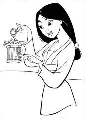 desenhos para colorir de mulan