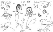 desenhos para colorir de sofia sereia