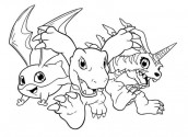 desenhos para colorir digimon