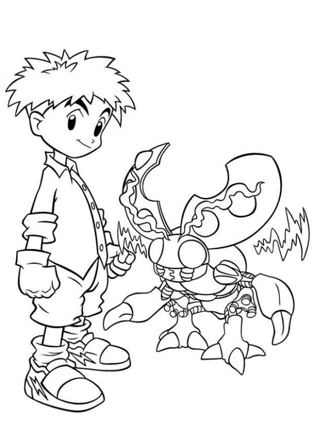 desenhos para colorir digimons