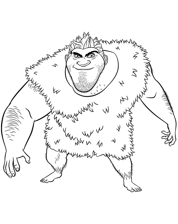 desenhos para colorir do filme os croods