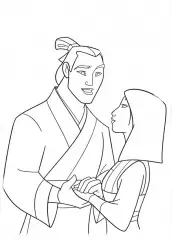 desenhos para colorir do principe shang