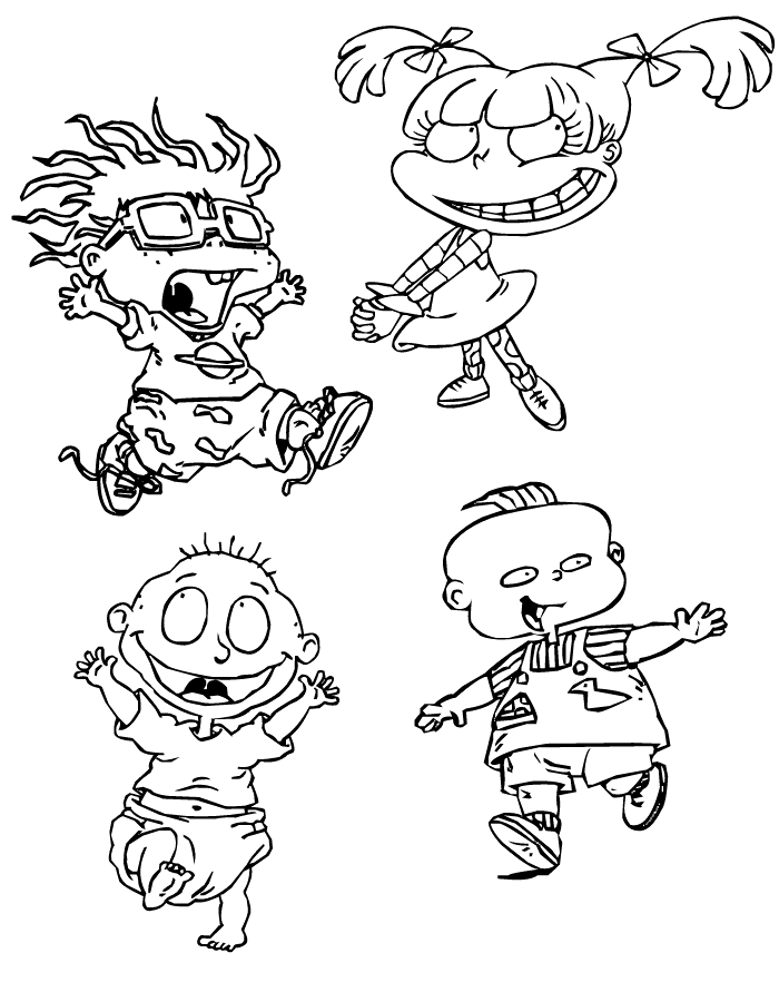 desenhos para colorir dos rugrats